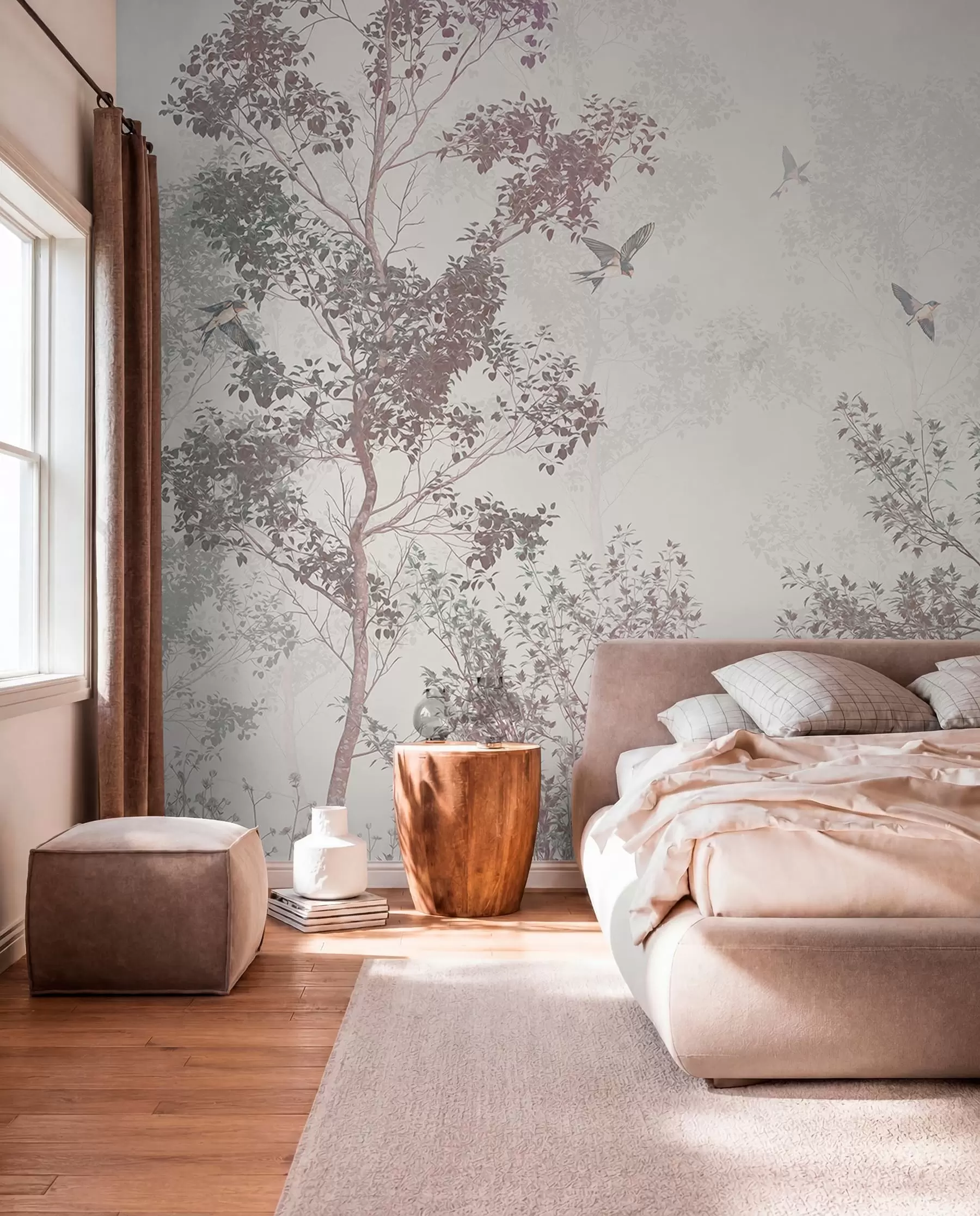 wall murals Birds above the Branches w07982
