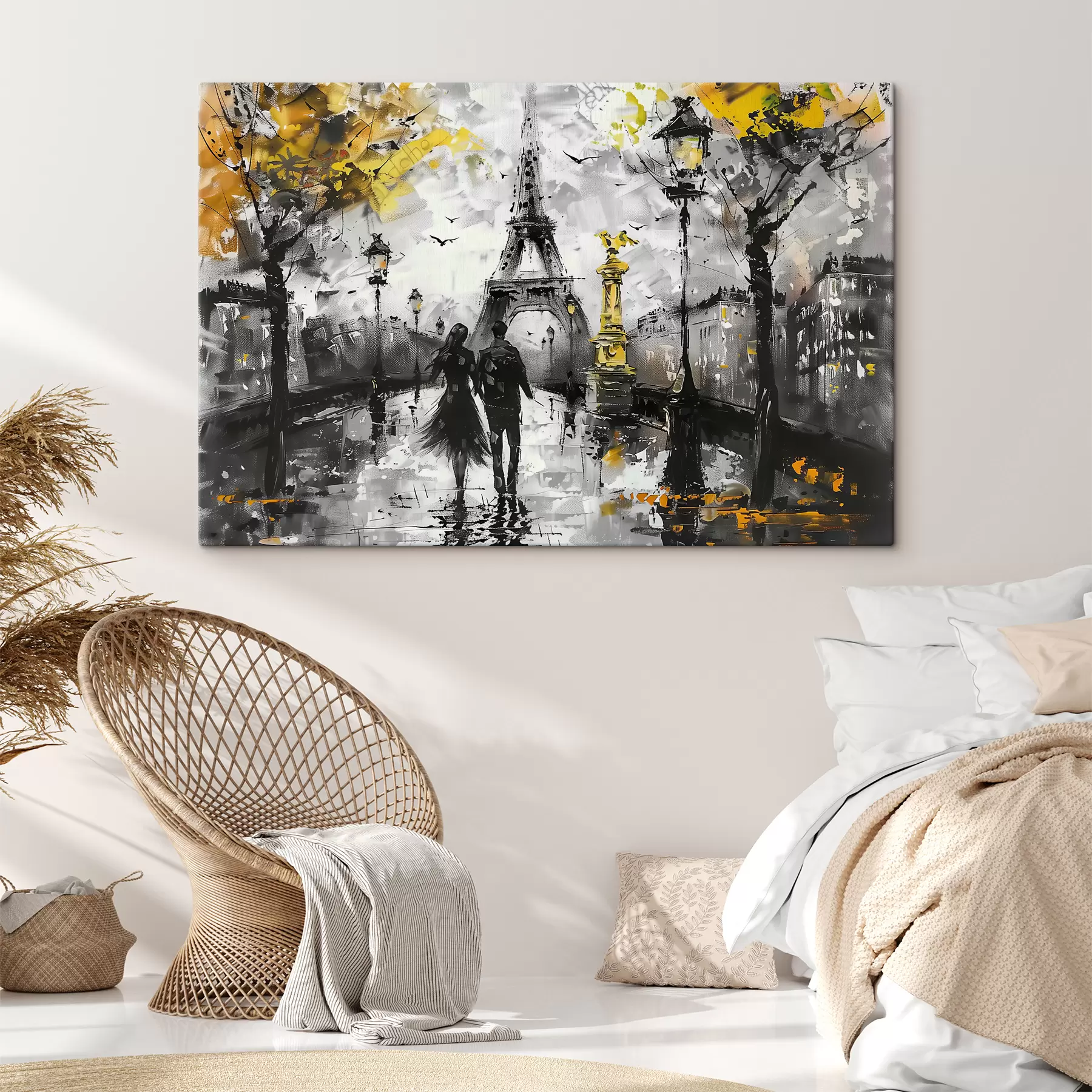 murales Una pareja en París s39692