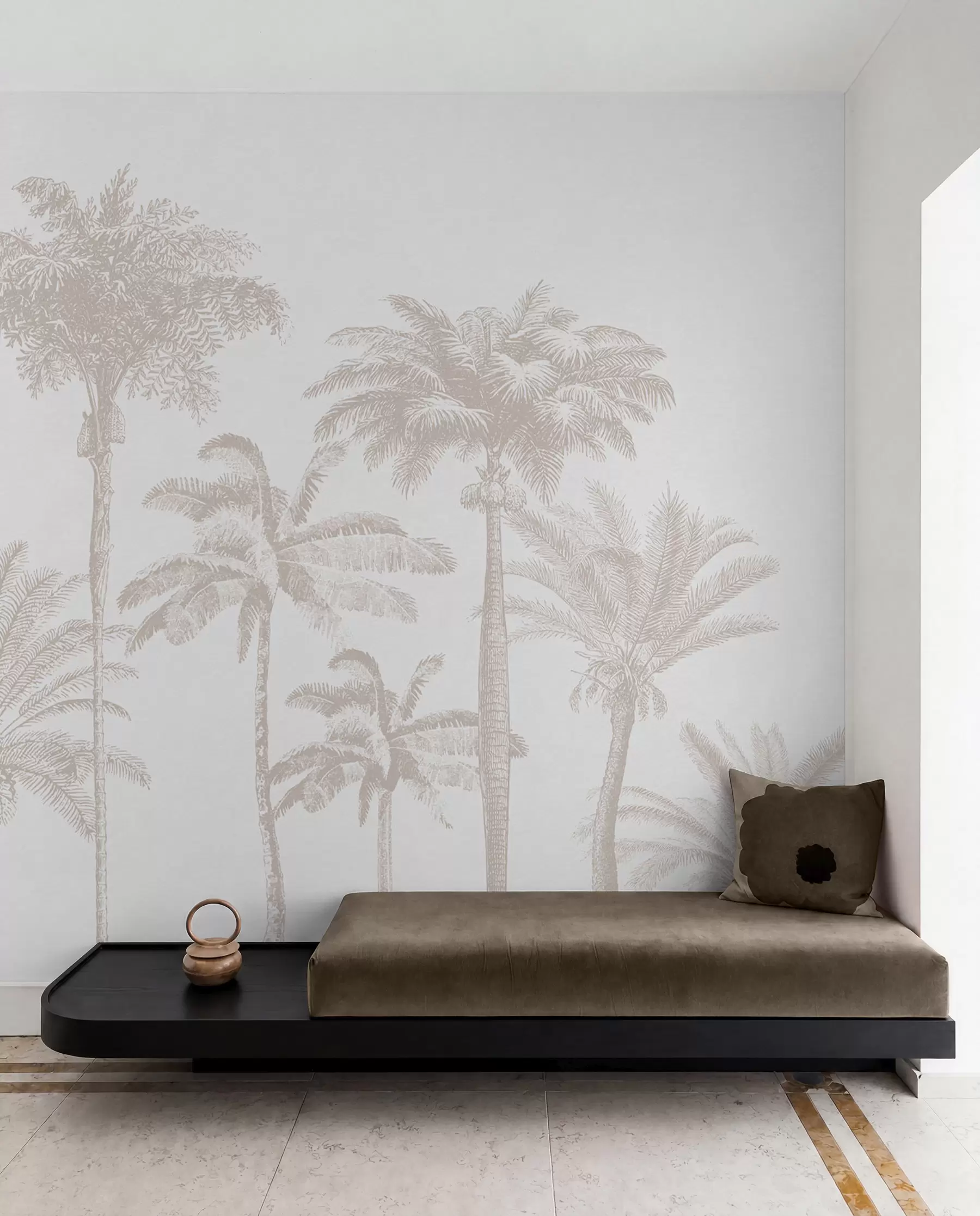 wall murals Tropical palm trees oasis minimal w08111