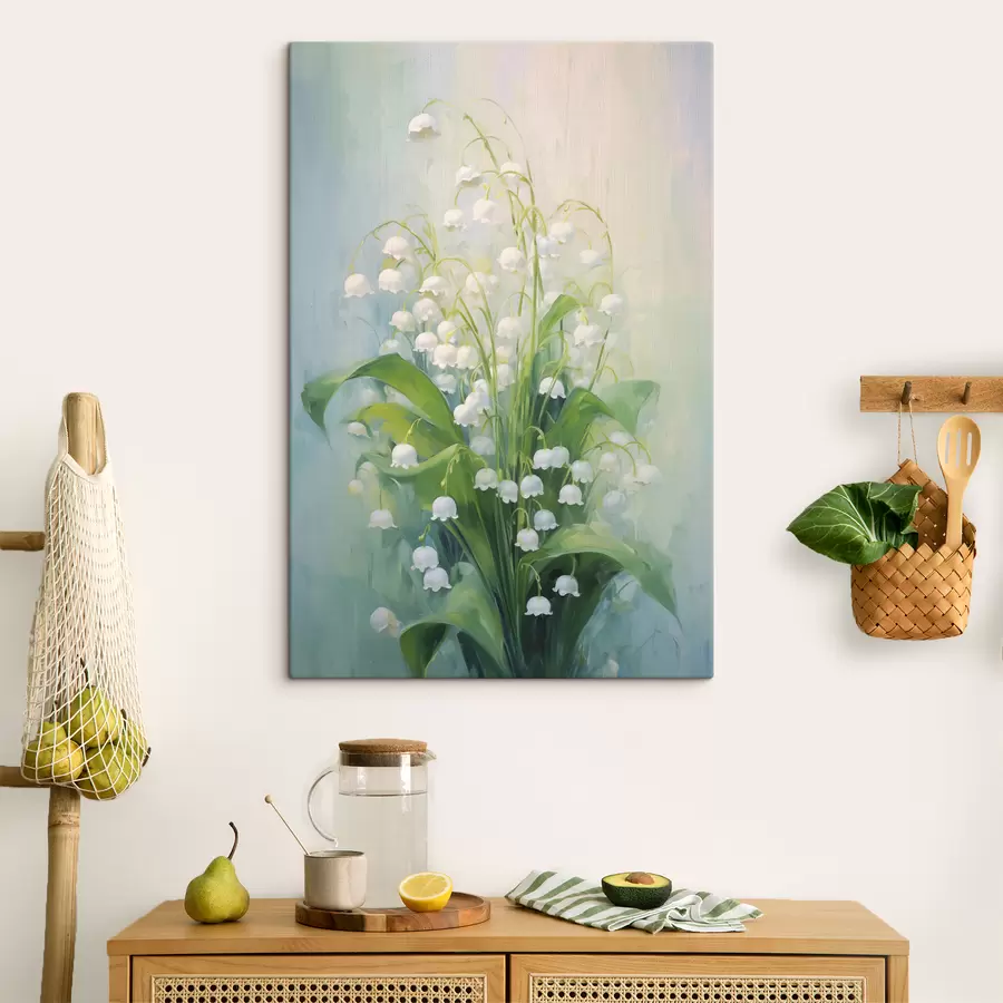 wall murals White lilies of the valley oil painting s39827