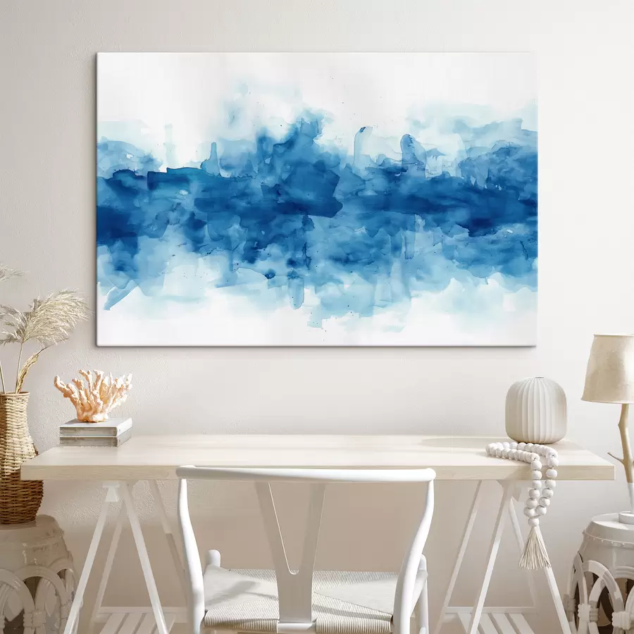 wall murals Watercolour,spots,blue s39954