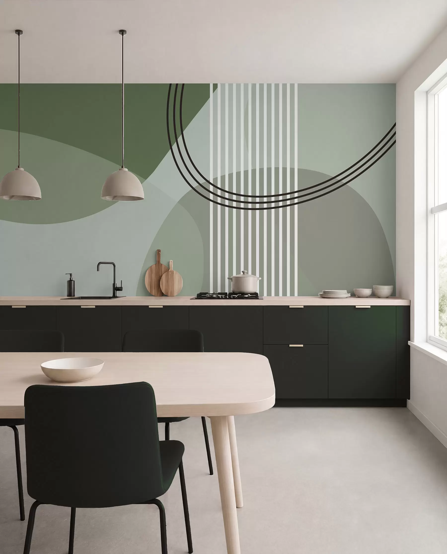 wall murals Sage Orbit w08173v1