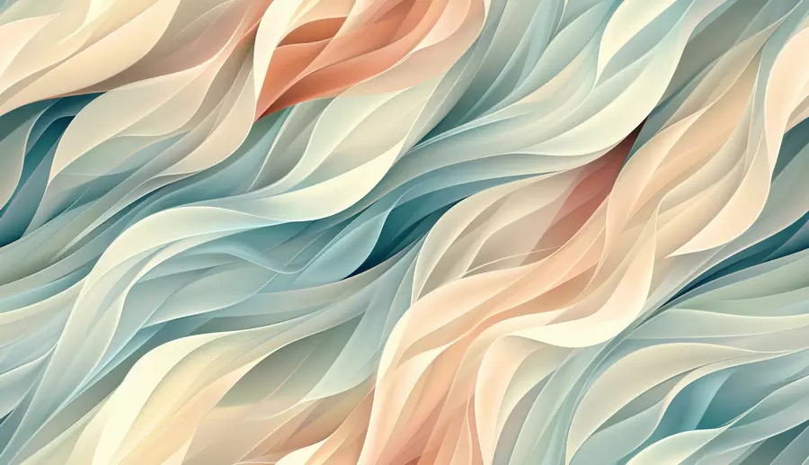 wall murals Mesmerizing abstract design with soft pastel waves w01335