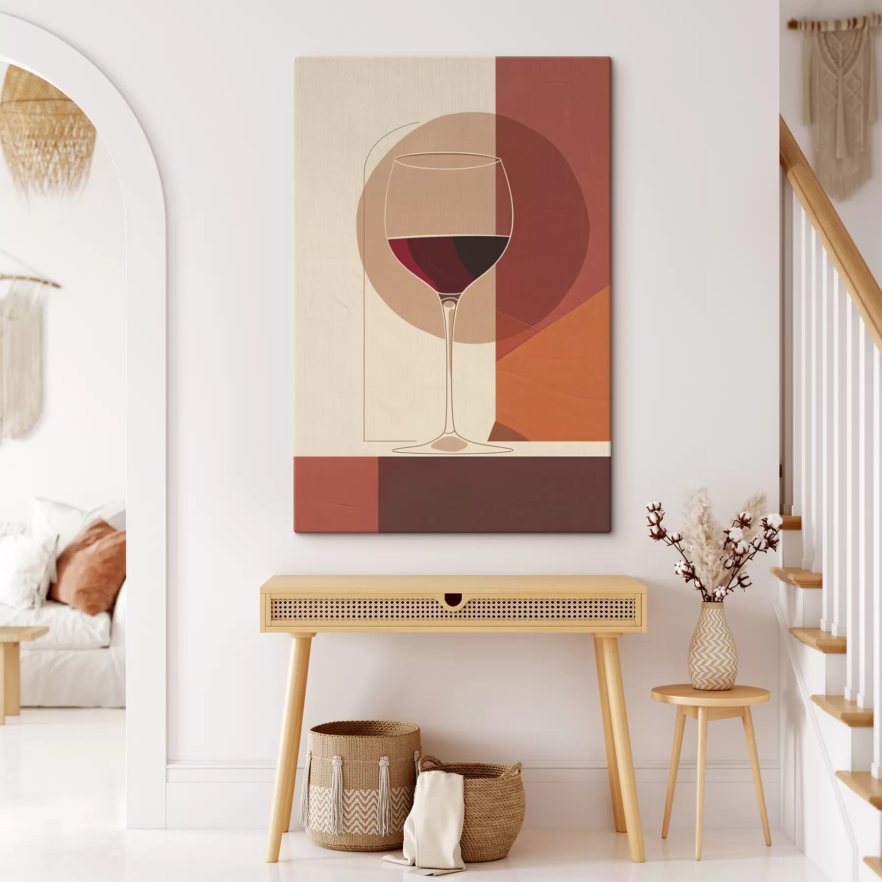 wall murals Glass with wine s40192