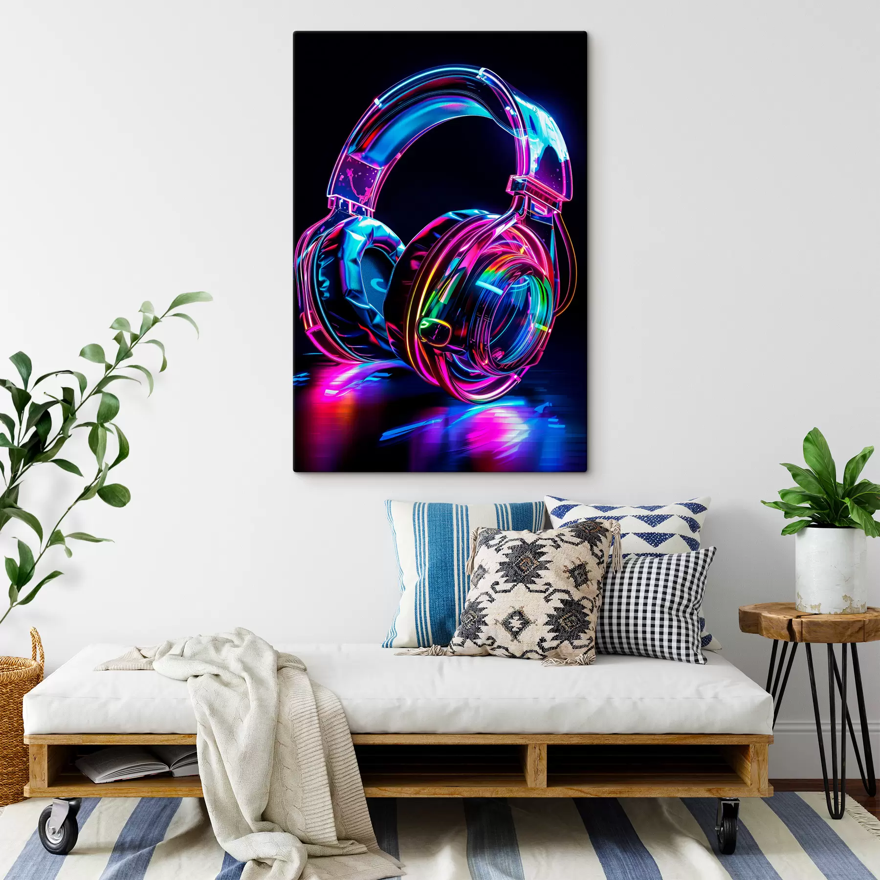 wall murals Bright headphones s40209