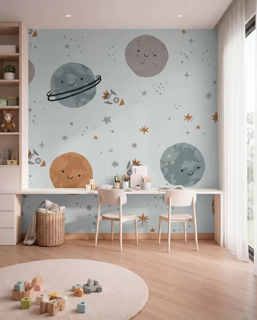 peintures murales Planètes au sourire tendre w01417