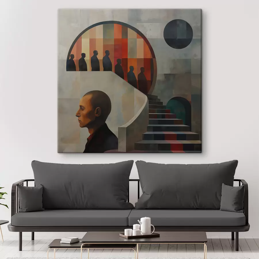 murales Ilustración moderna de escaleras s40238