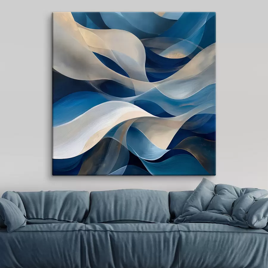 wall murals volume lines are blue s40248