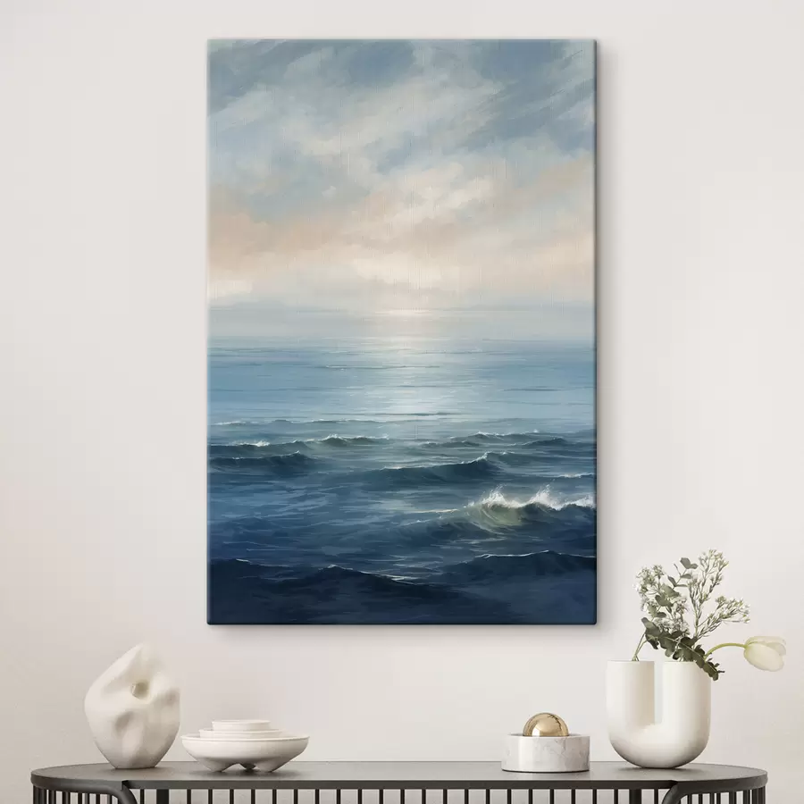 wall murals Wavy sea s40345
