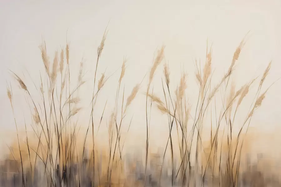 peintures murales Roseaux secs w01046