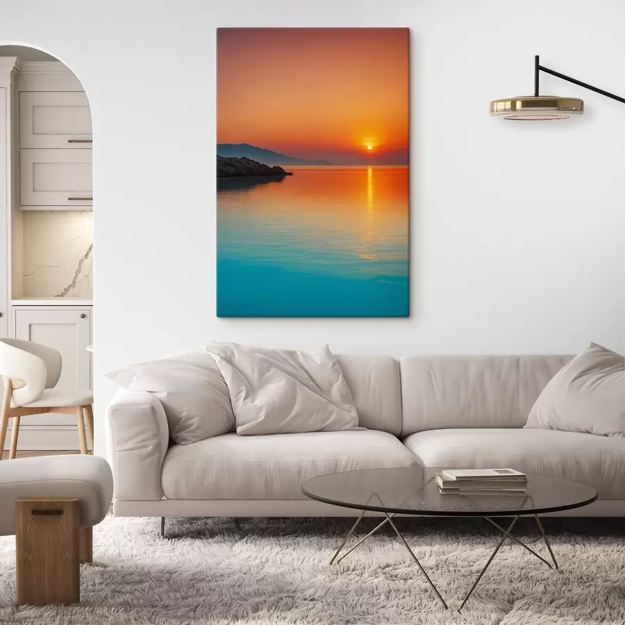 wall murals Sea at sunset s40464