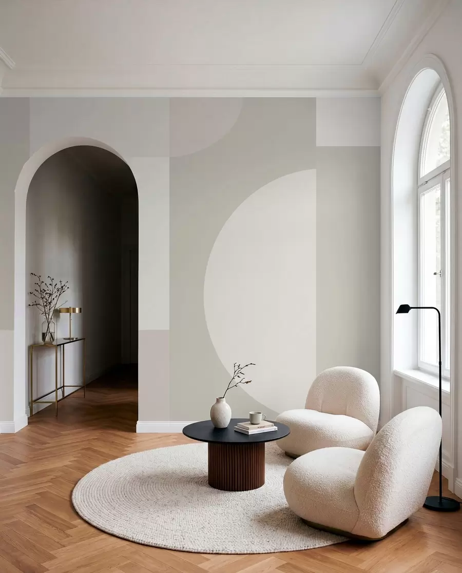 Wall Mural Photo Wallpaper Stylish geometry minimalism w01500v3