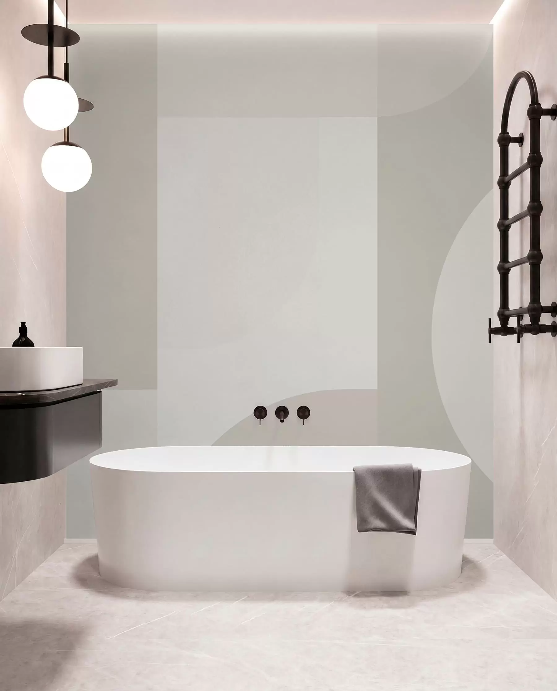 wall murals Stylish geometry minimalism w01500v3