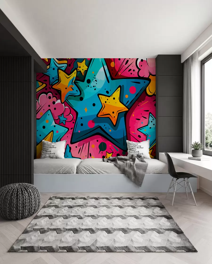 wall murals Comic Colour Burst w01063