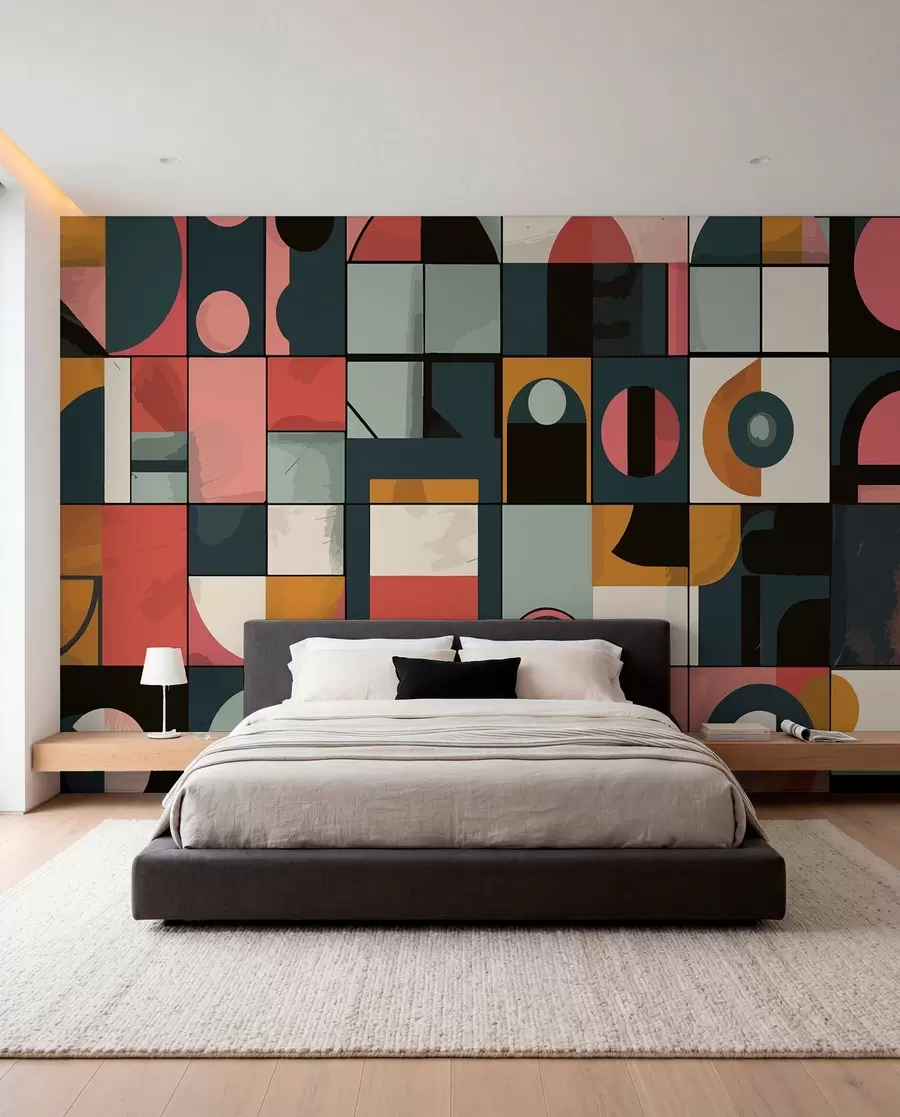 peintures murales Style Bahaus w01075