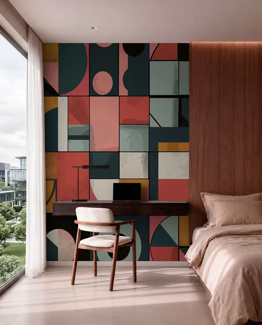 wall murals Bahaus style w01075