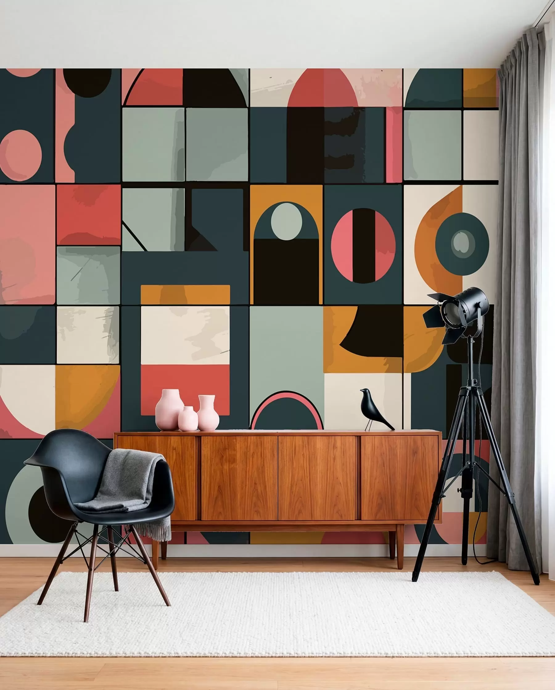 peintures murales Style Bahaus w01075