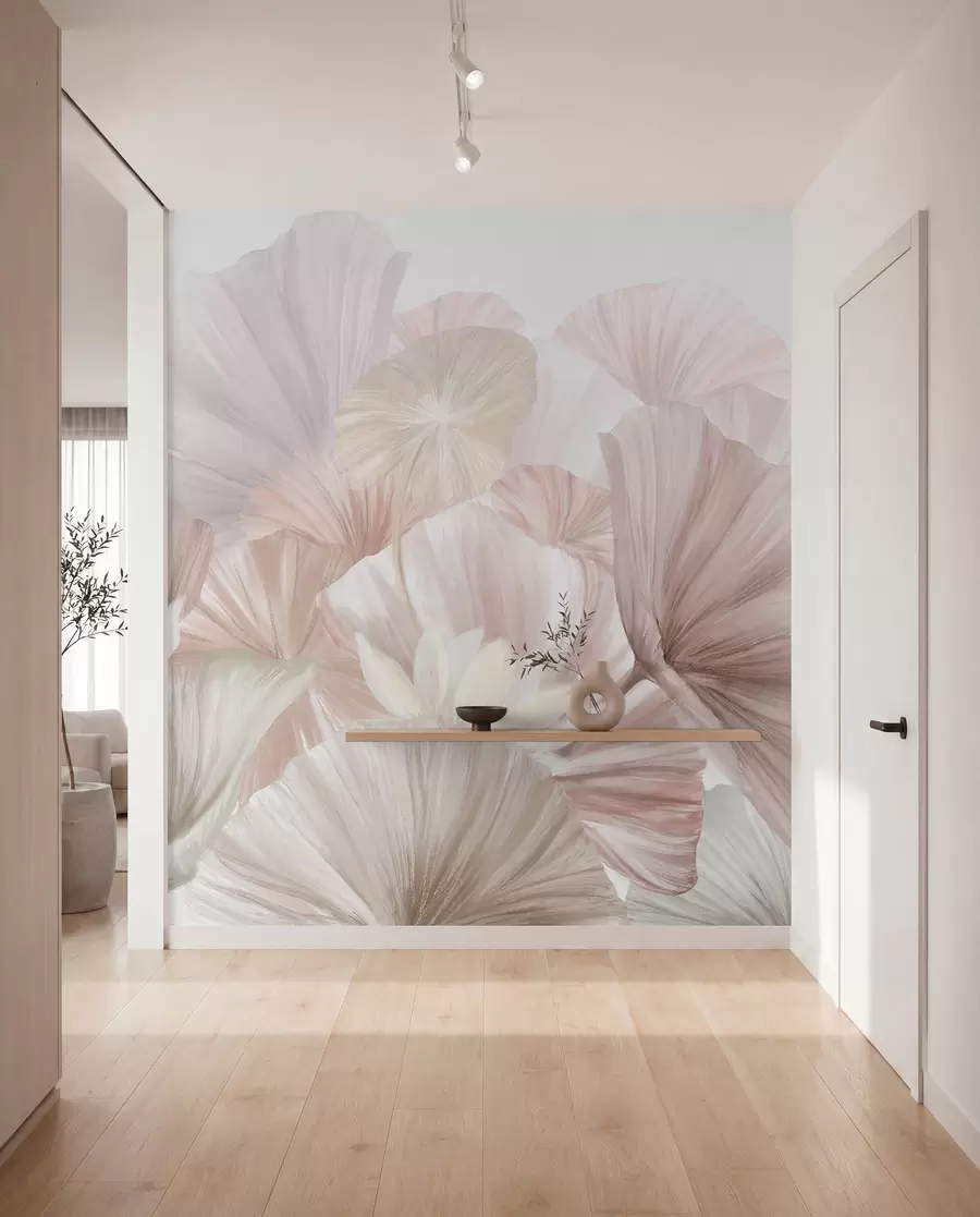wall murals Petal Fans in Blush w08265v1