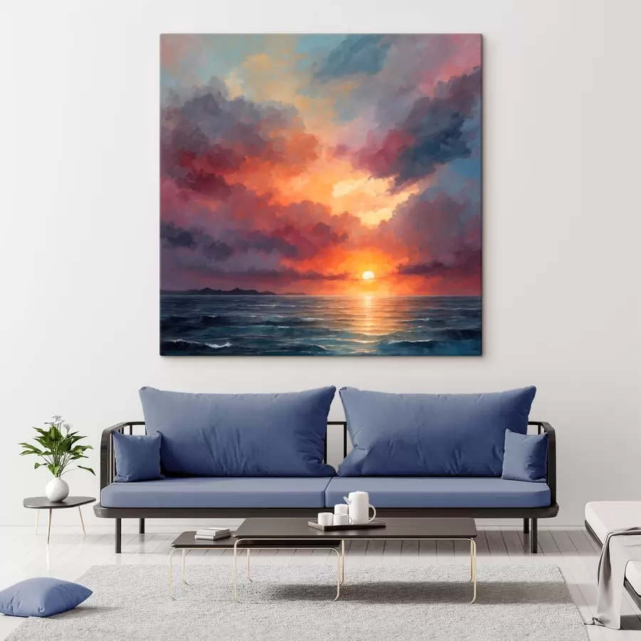 wall murals Sunset by the sea s40631