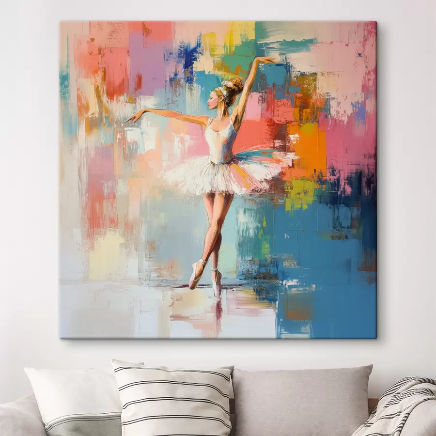 murales Abstracción de bailarina s40826