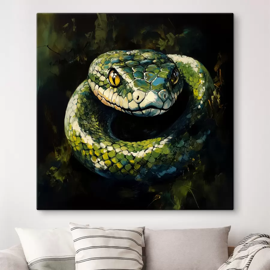 murales Serpiente verde s40827