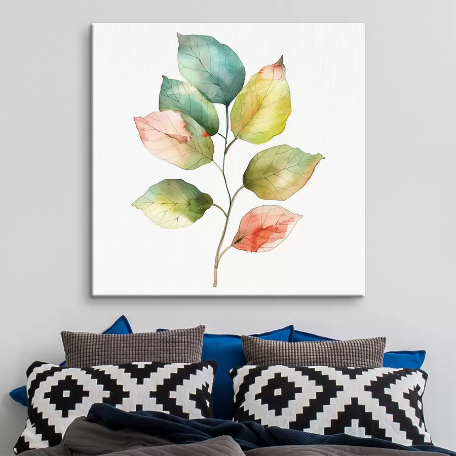 murales hojas de acuarela s40765