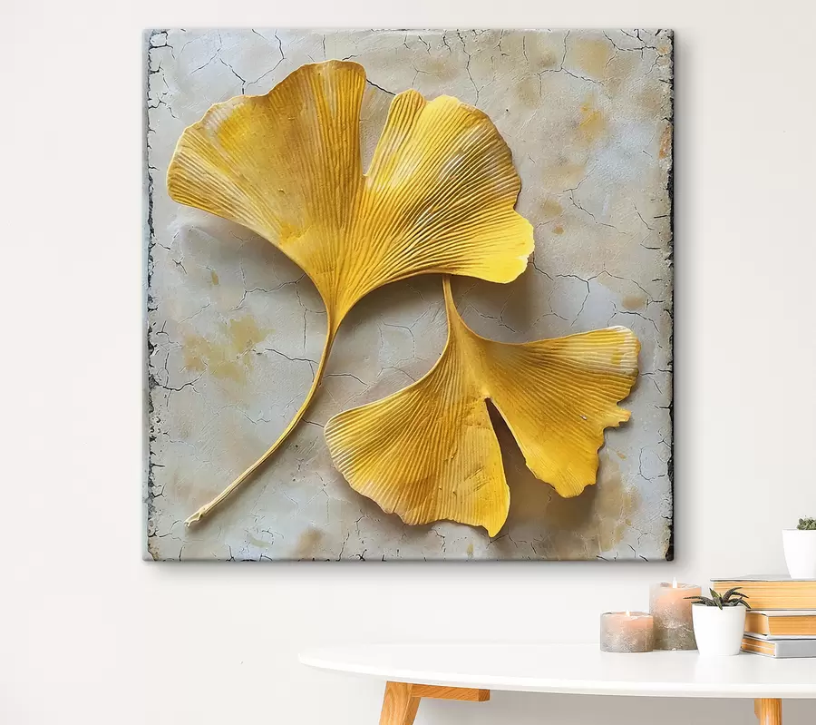 wall murals Ginkgo leaves s40767