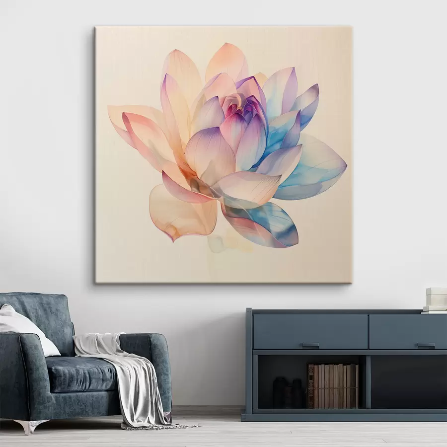 murales Gran flor multicolor s40772