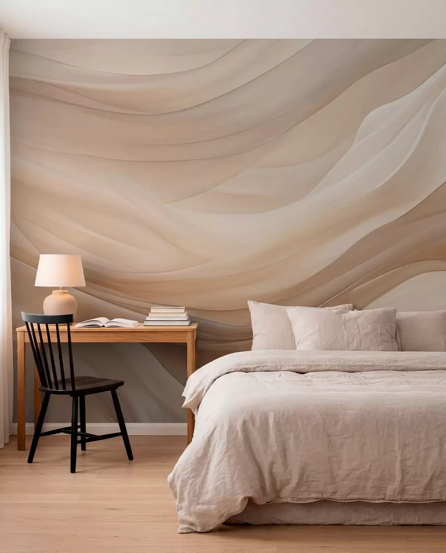 peintures murales Fond beige délicat w01641