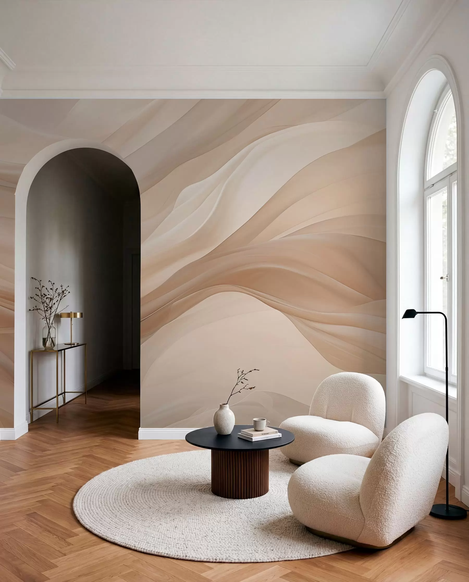 Wall Mural Photo Wallpaper Delicate beige background w01641