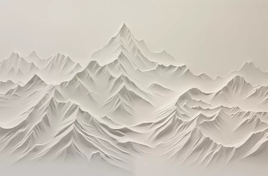 wall murals Gray mountains w01644