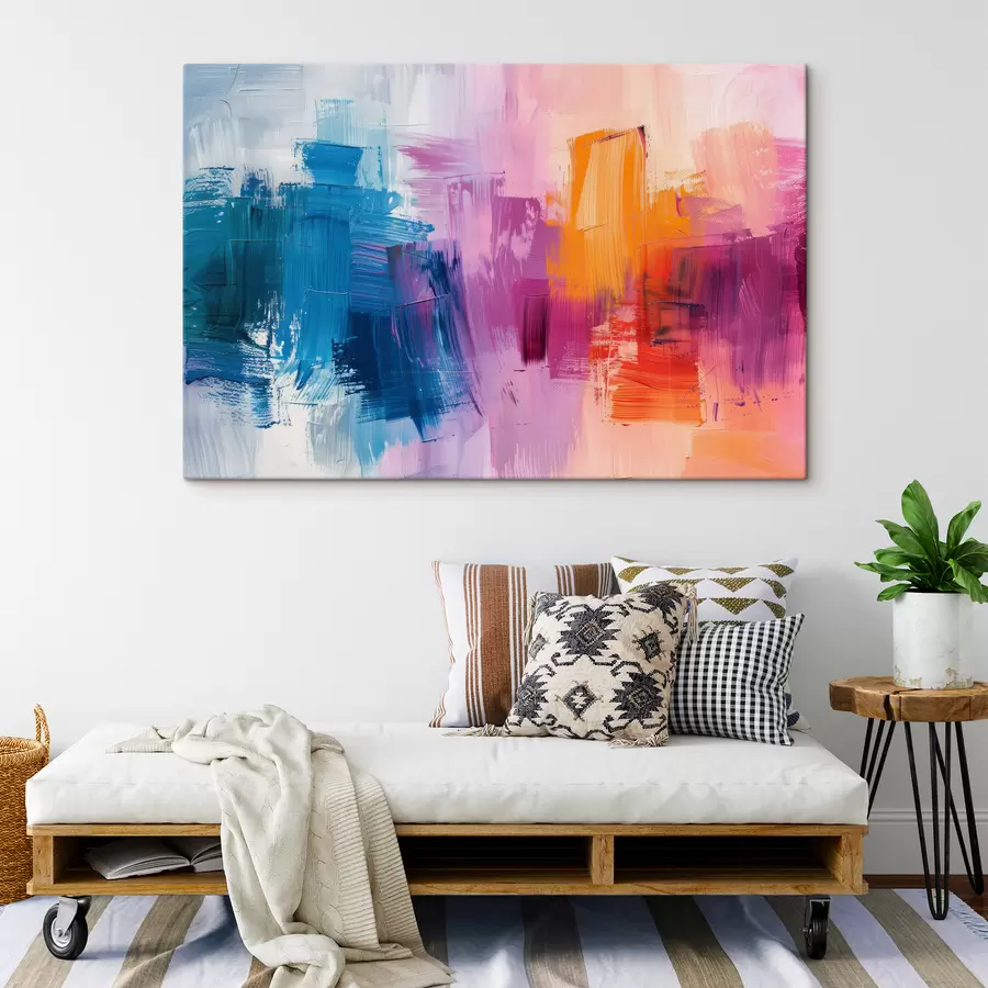 wall murals Paint strokes, different colours, watercolour s40786