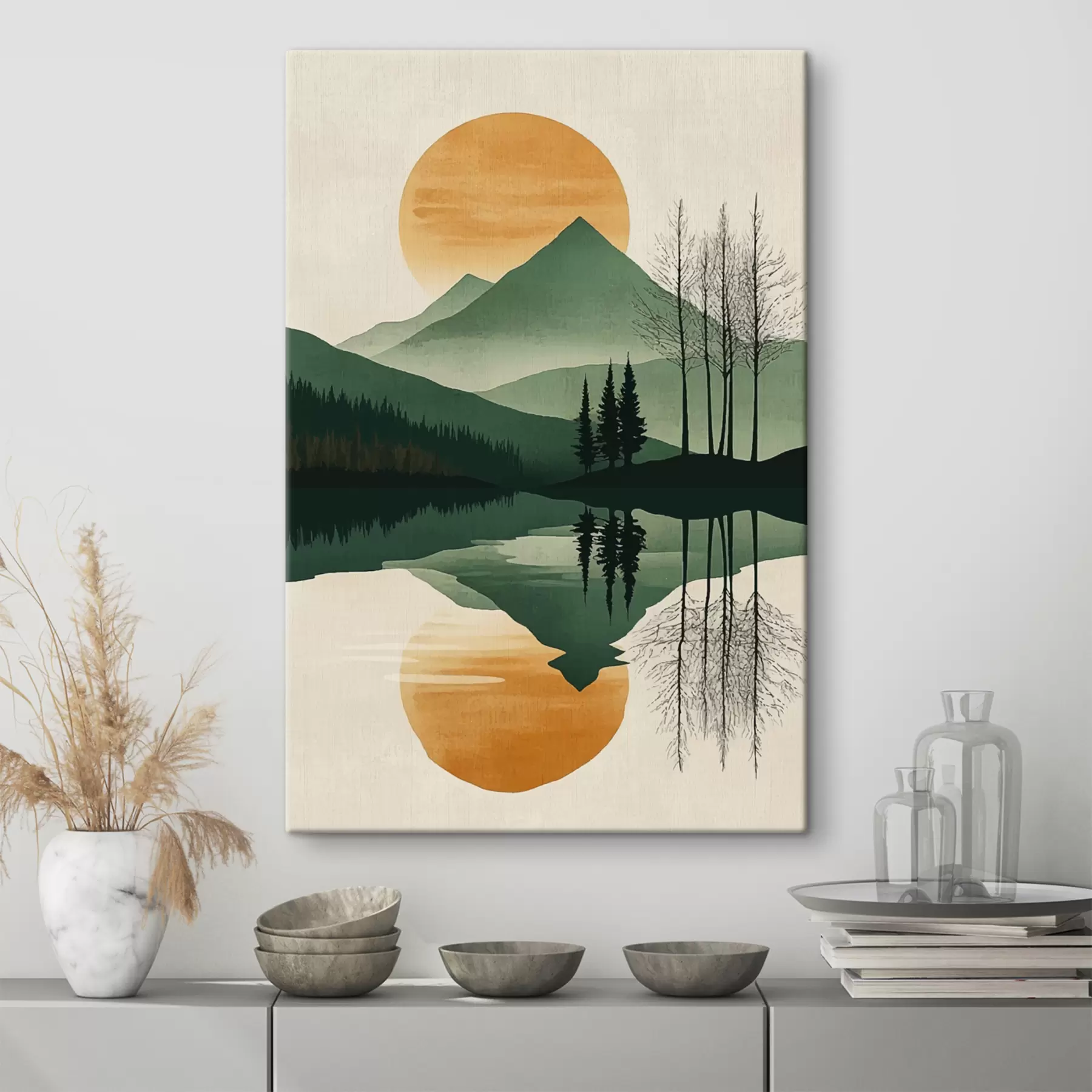 wall murals Mountains and sunrise s40832