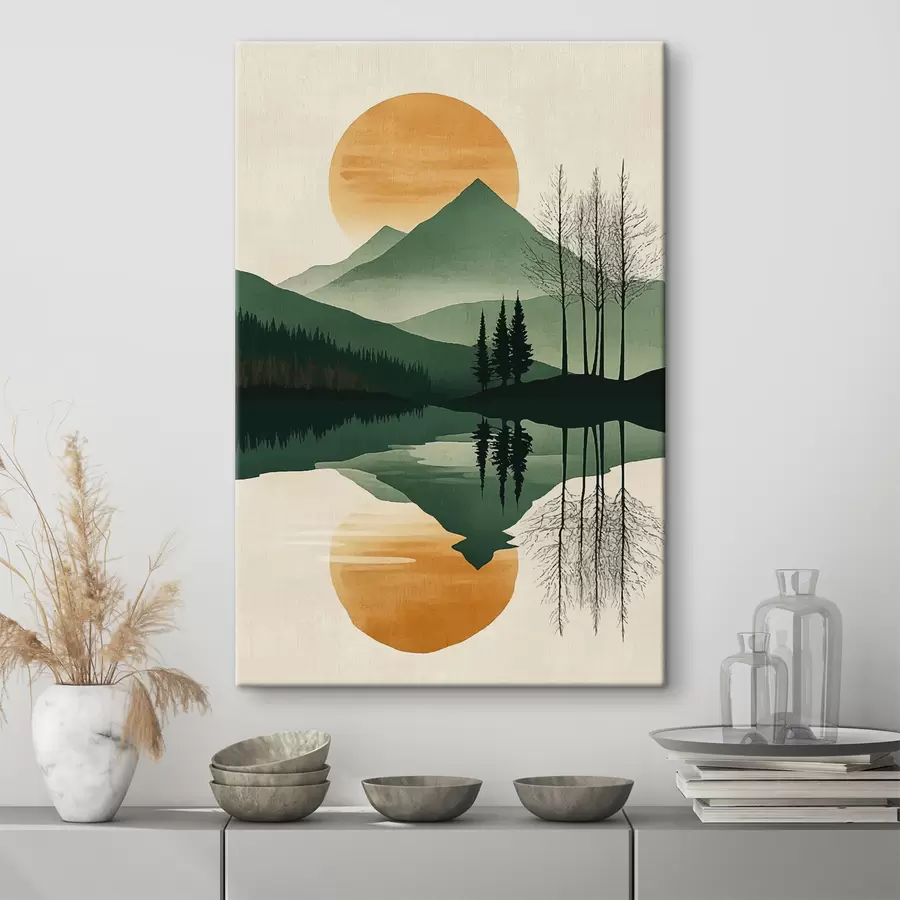 wall murals Mountains and sunrise s40832