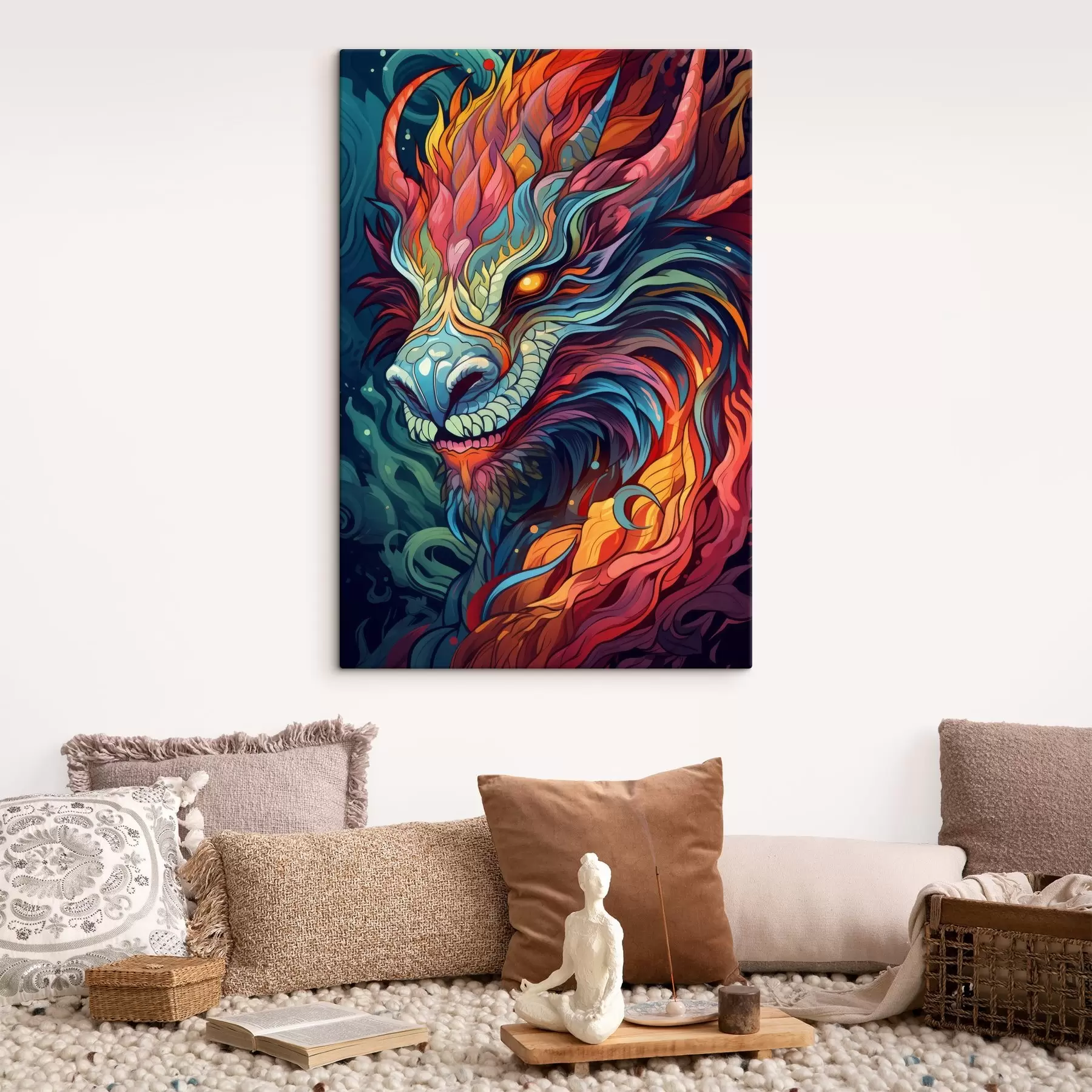 wall murals Bright dragon s40835