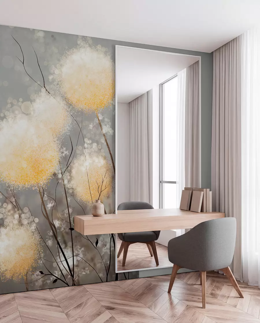 peintures murales Floraison de pissenlits féeriques u33910