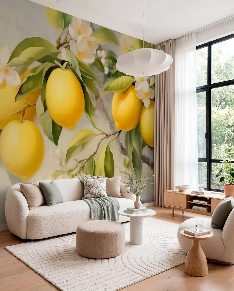 Wall Mural Photo Wallpaper Lemons w01136