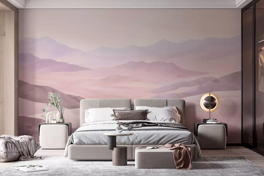 Wall Mural Photo Wallpaper Gentle mountains at dawn w01691