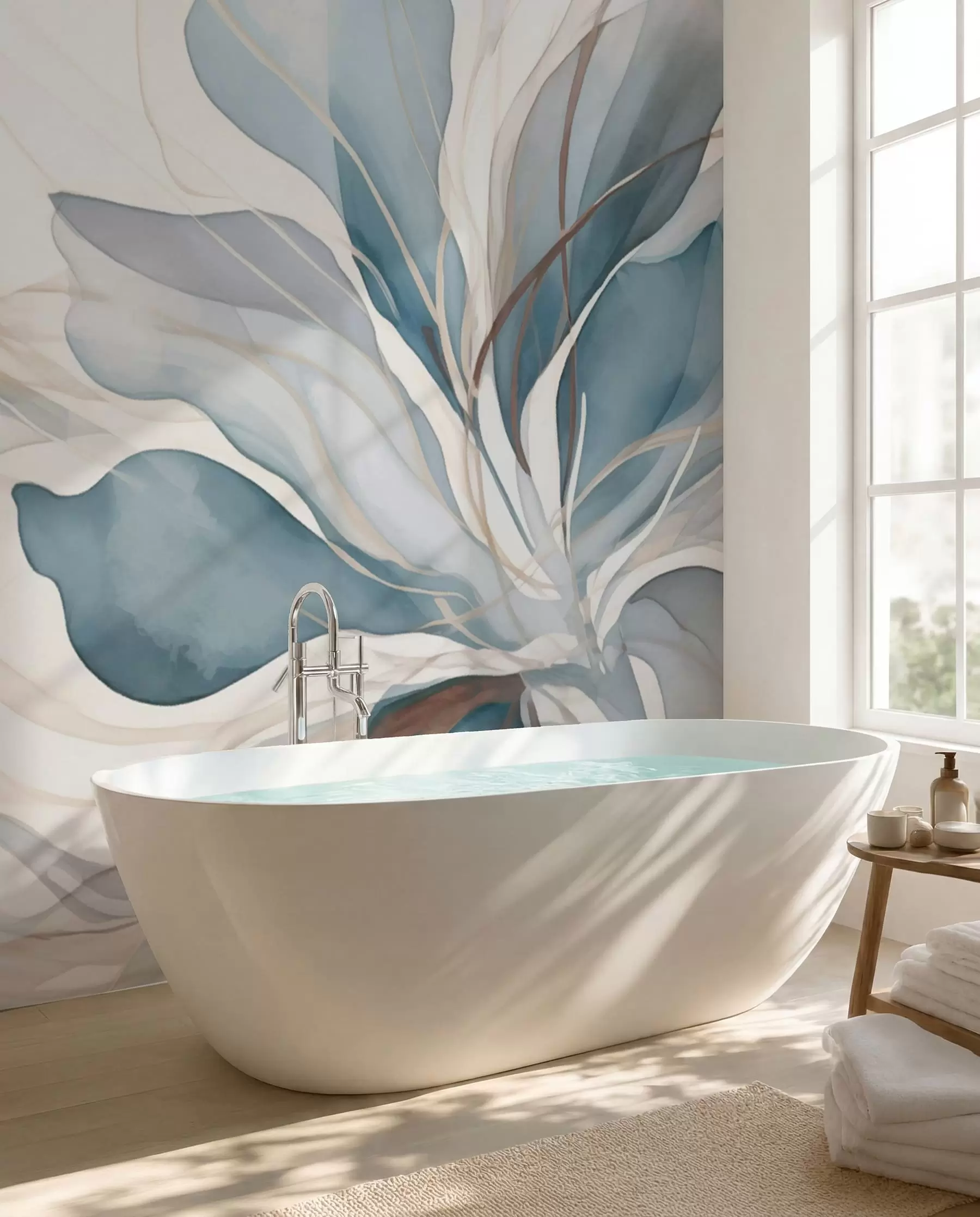 wall murals Delicate large flower w01718