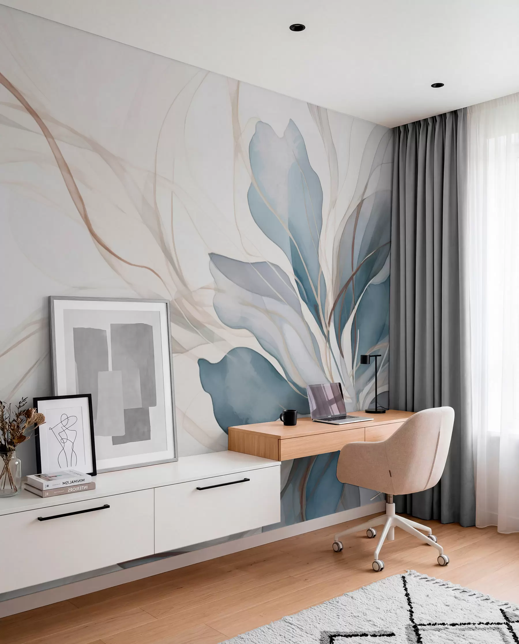 wall murals Delicate large flower w01718