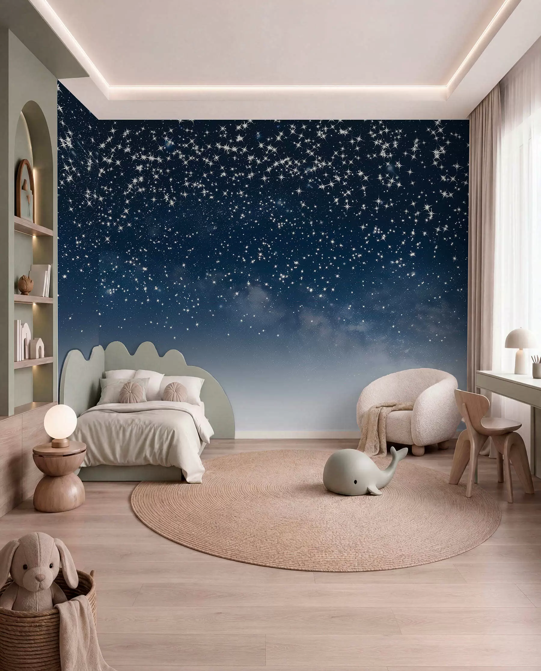 peintures murales Pluie d’étoiles w01797v1