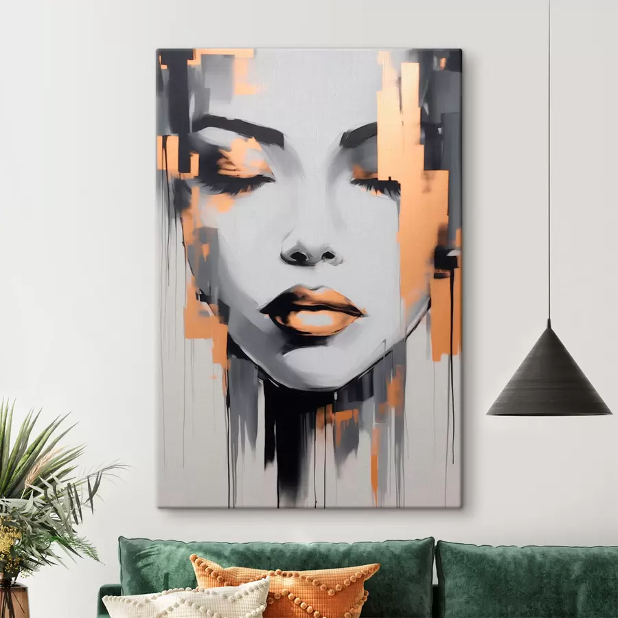 wall murals Girl abstraction modern style s41327