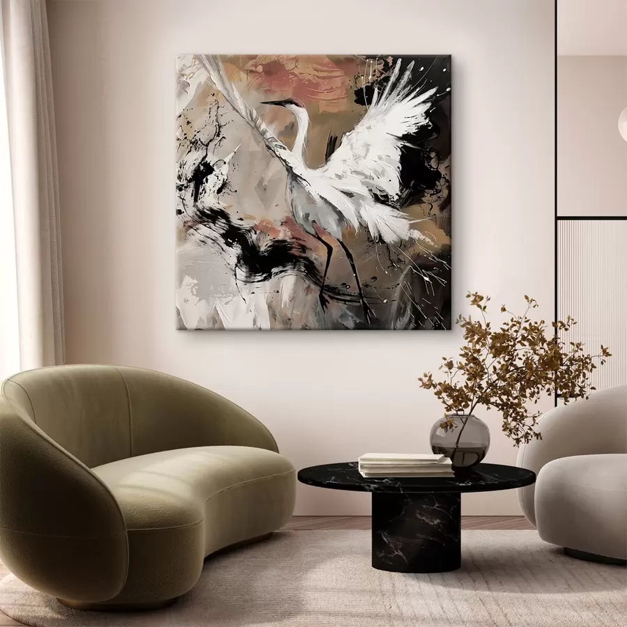 wall murals Japanese crane s41397