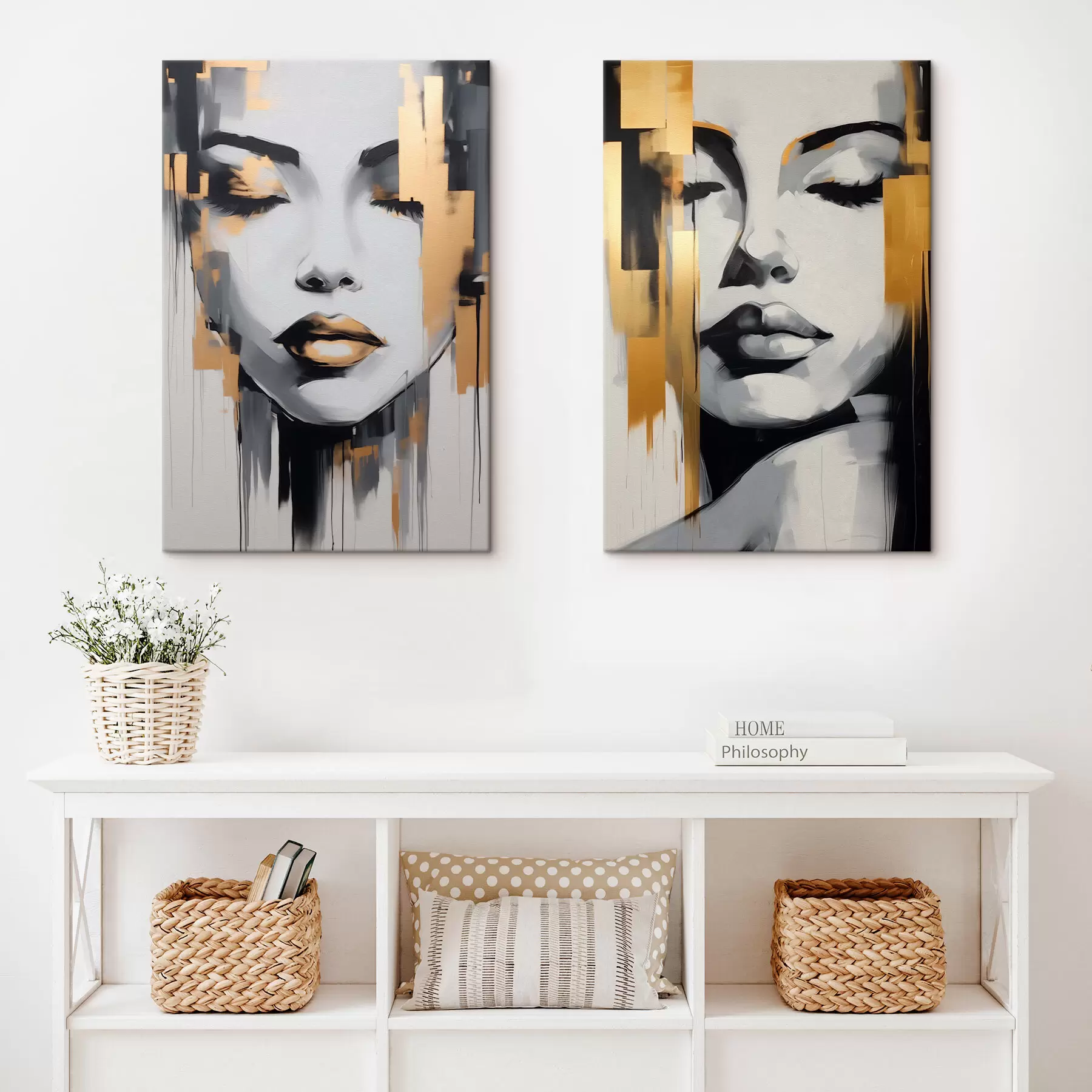 wall murals Abstract female faces m00376