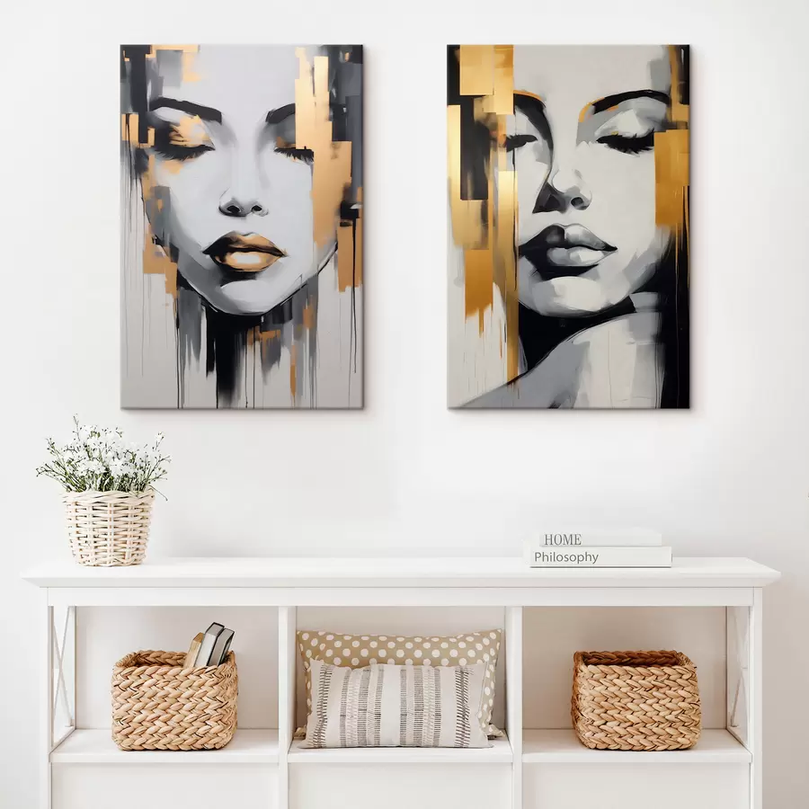 wall murals Abstract female faces m00376