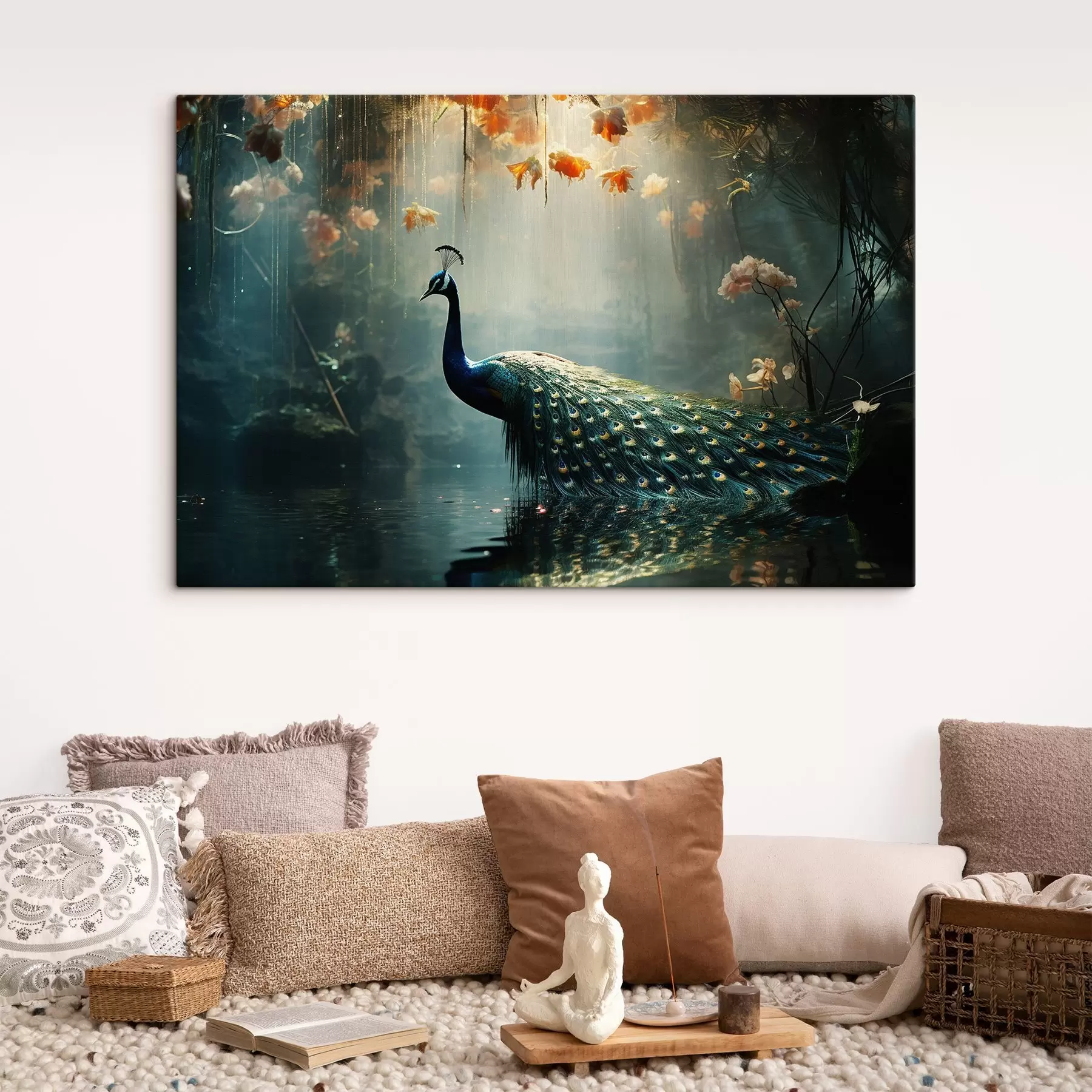 wall murals Gorgeous peacock s41425
