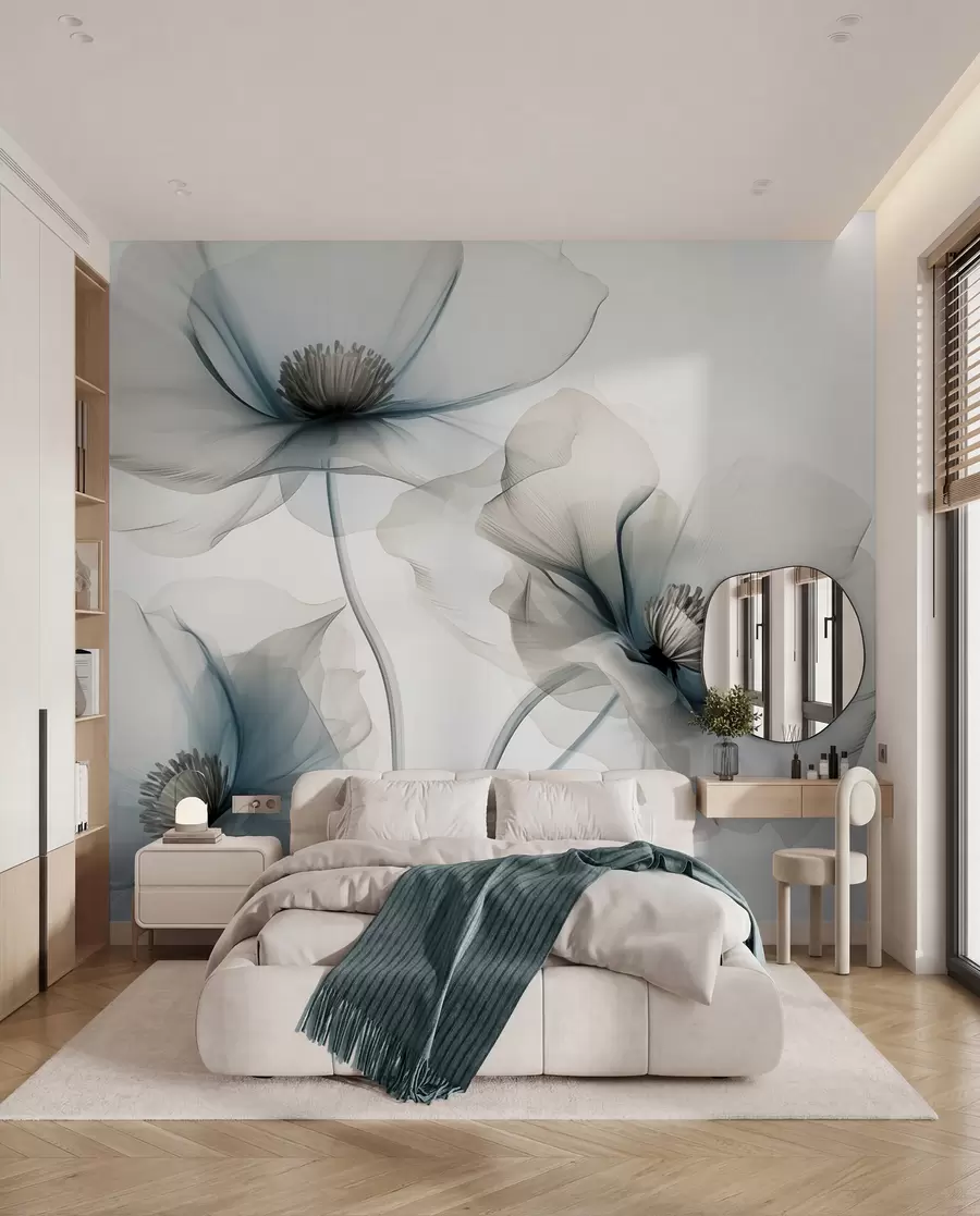 wall murals Ethereal Blooms w01981