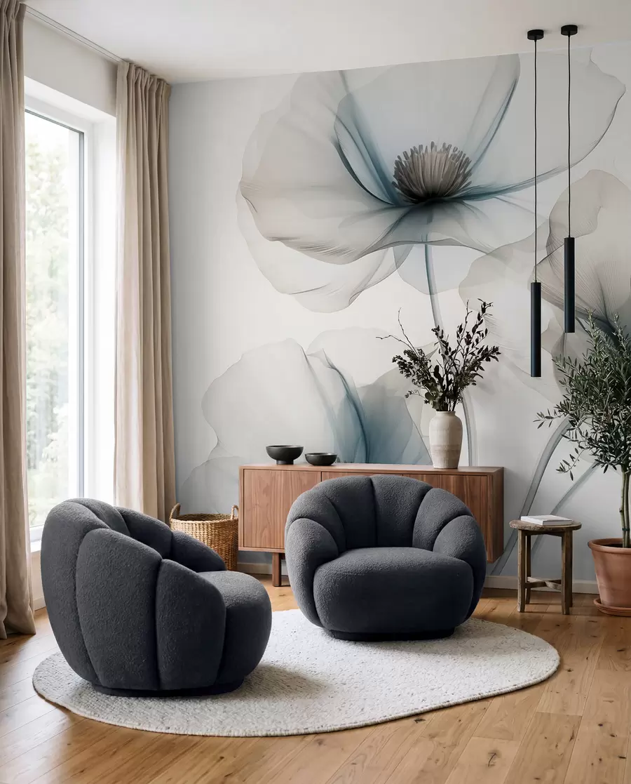 Wall Mural Photo Wallpaper Ethereal Blooms w01981