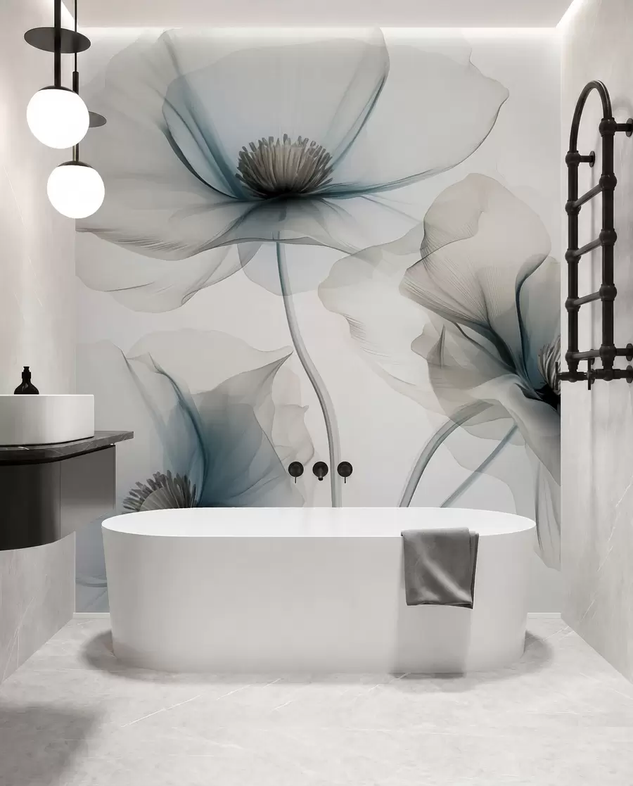 wall murals Ethereal Blooms w01981