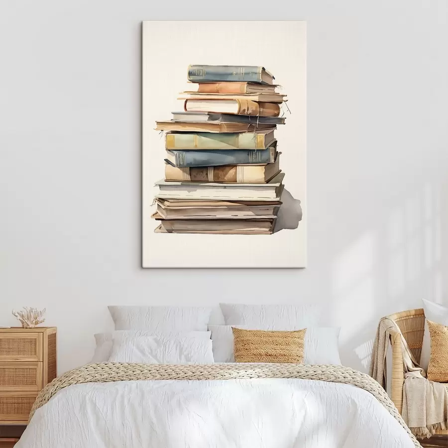 murales Una pila de libros viejos s41192